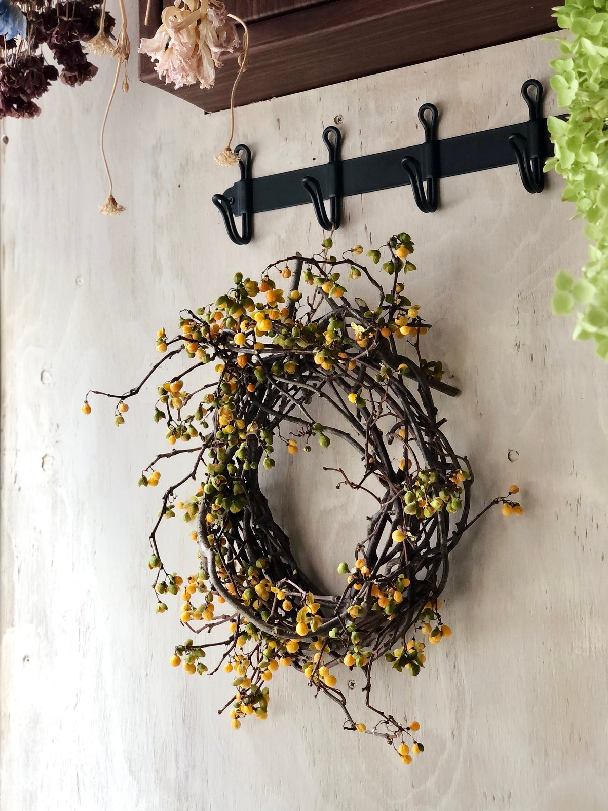 ツルウメモドキのリース 大 | botanical driedflower works