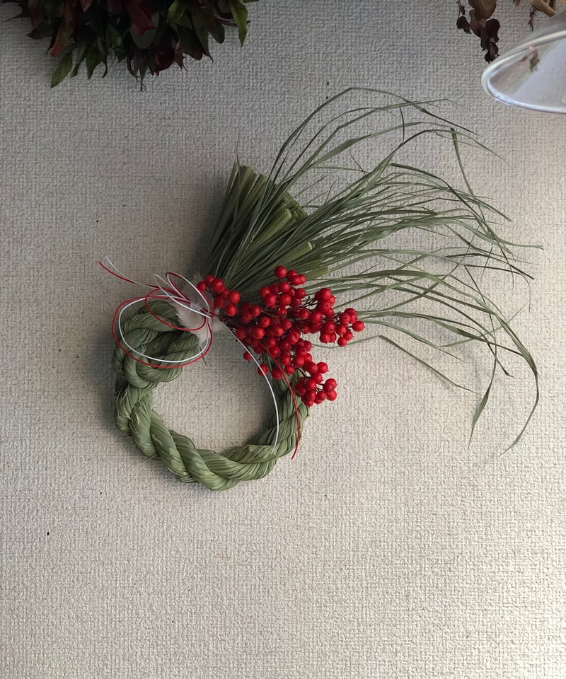 稲藁リースのお正月飾り | botanical driedflower works