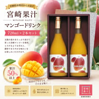 【串間市】マンゴードリンク2本セット（マンゴー）各720ｍｌ