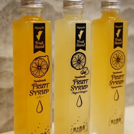 徳永農園　そのまま果実のシロップ3本セット（梅シロップ・ブルーベリーシロップ・日向夏）200ｍｌ×3　合計600ml【小林市】