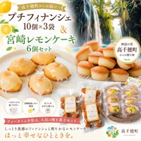 【高千穂町】プチフィナンシェ10個×3袋＆宮崎レモンケーキ６個　セット