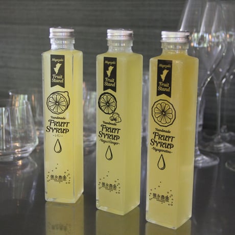 【小林市】宮崎を飲む！宮崎県産フルーツシロップ　（レモン・日向夏・柚子）３本セット