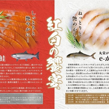 【串間市】漢魂　かんぱち熟成スモークセット（カンパチスライス4×紅鮭スライス））