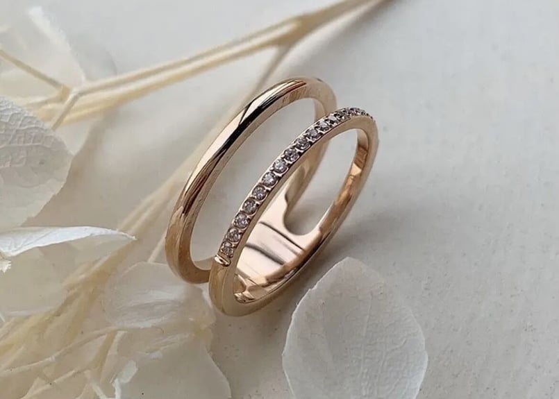 2連ハーフエタニティリング | Heimy Accesories