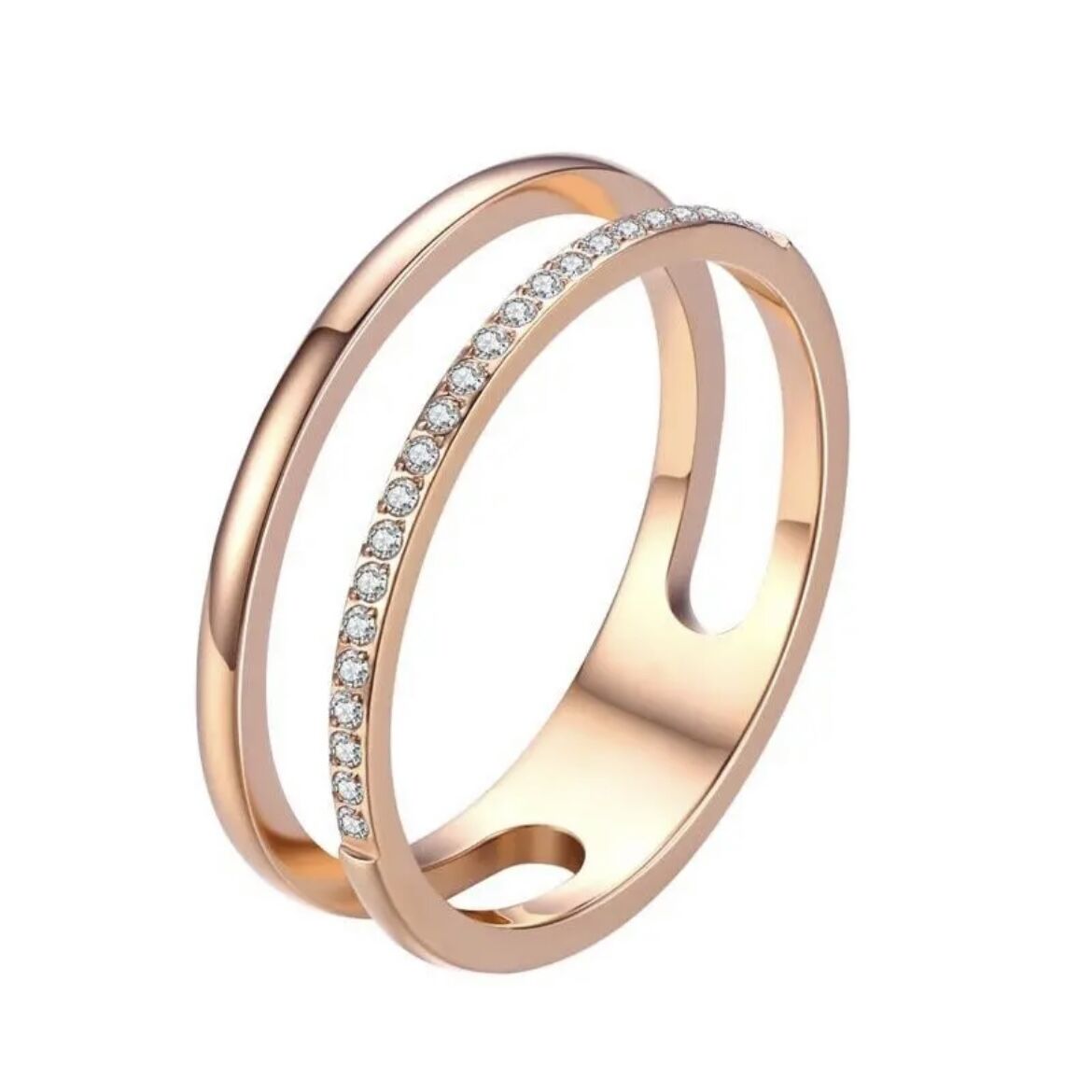 ハーフエタニティ2 2連ハーフエタニティリング | Heimy Accesories