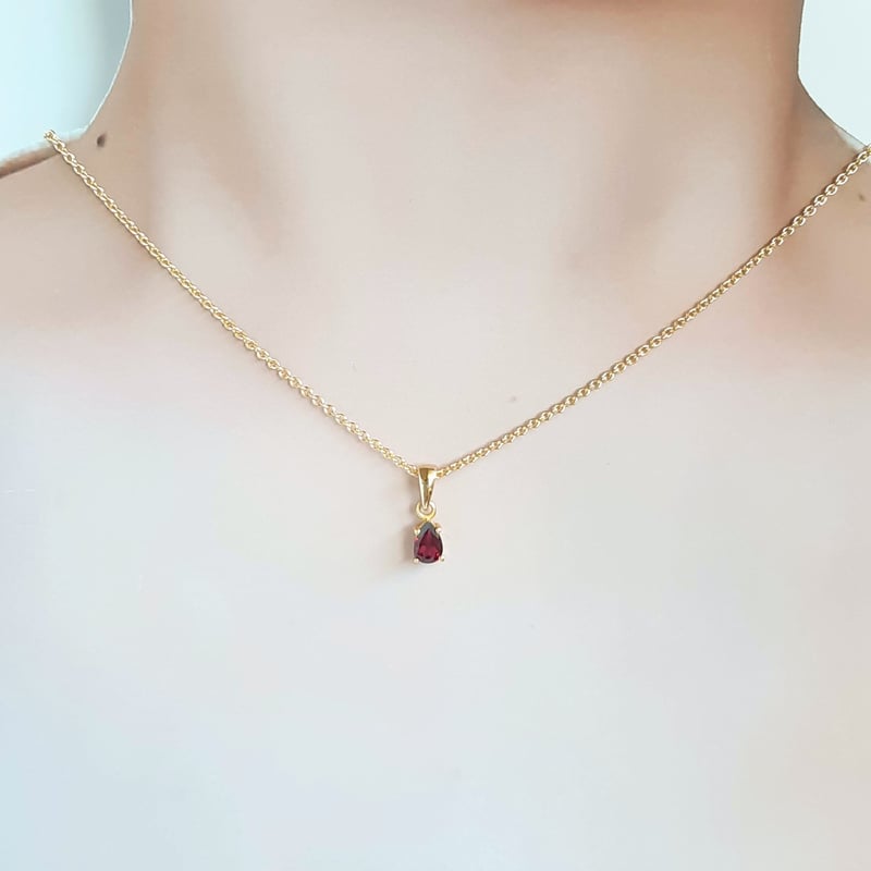 ロードライトガーネット 一粒ネックレス | そそ-楚々-