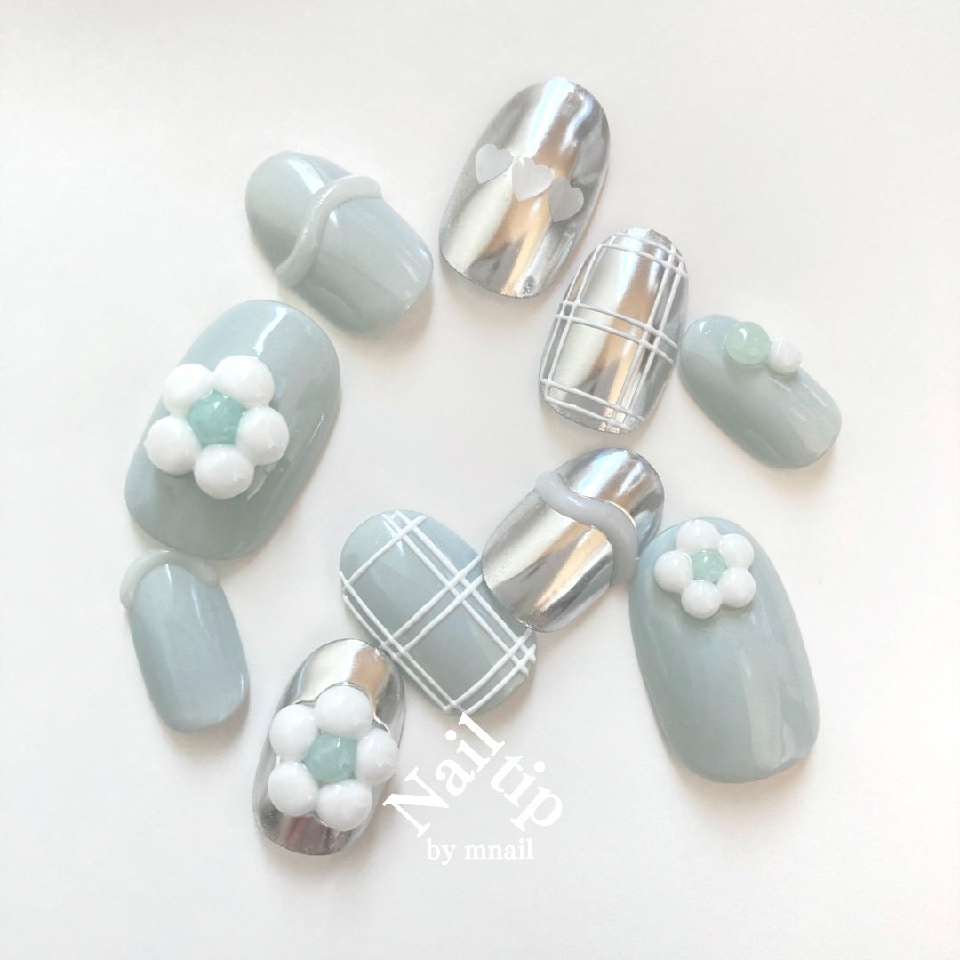 受注制作】ネイルチップ 081 | Nailtip by mnail