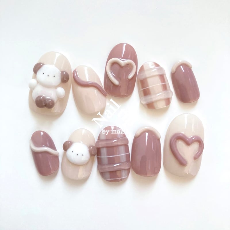 ネイルオーダー専用ページ　No.74 受注制作】ネイルチップ 074 | Nailtip by mnail