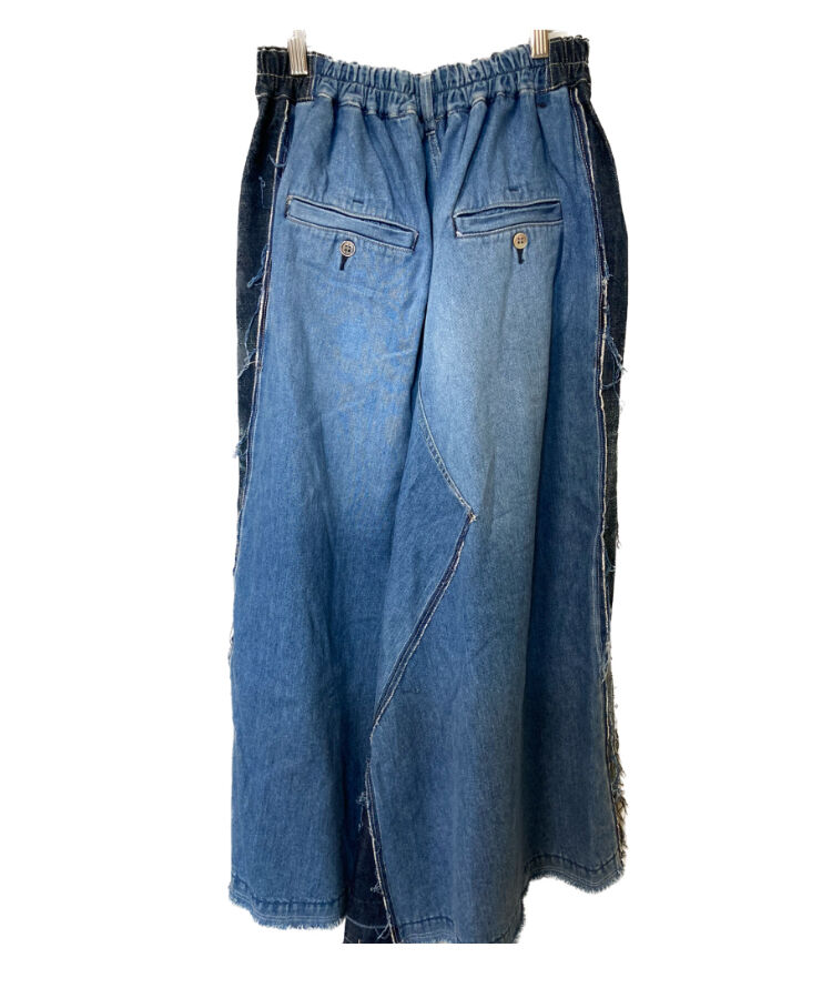 『お客』変形デザイン☆サルエルパンツ　アズノウアズ　デニムリメイクスカート お客』変形デザイン☆サルエルパンツ アズノウアズ デニムリメイク