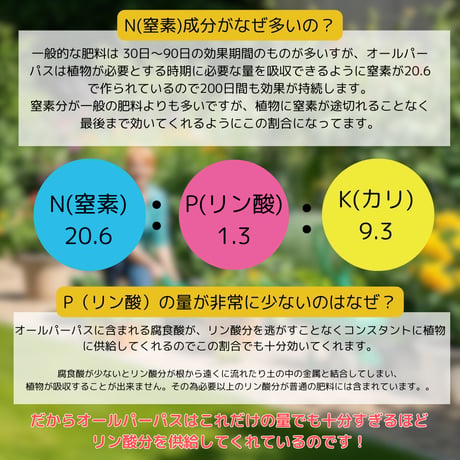 【肥料】オール・パーパス　600ｇ／ALL PURPOSE
