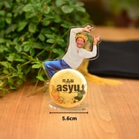 asyu x 花森家 x SORAN コラボ缶バッチ