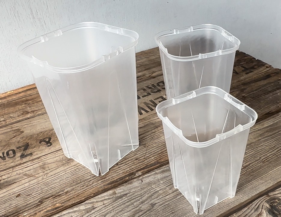 透明鉢《 NEgamieru 》Square mini 3種7鉢セット | 花森家-1号店- 透明鉢《 NEgamieru 》Square mini 3種7鉢セット | 花森家-1号店-