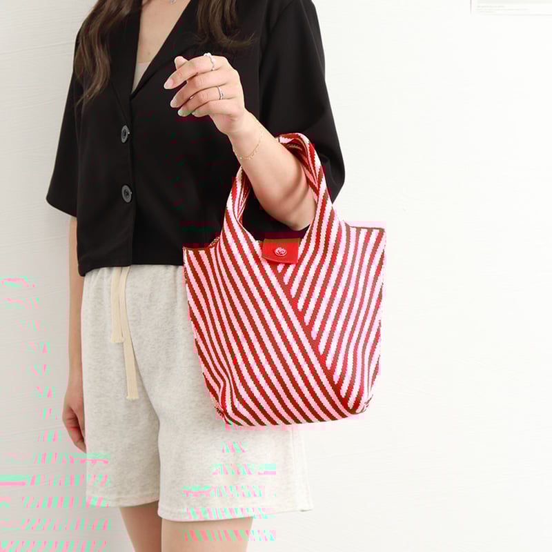 ストライプミニニットバッグ | Bagoodtimeshop ストライプミニニットバッグ | Bagoodtimeshop