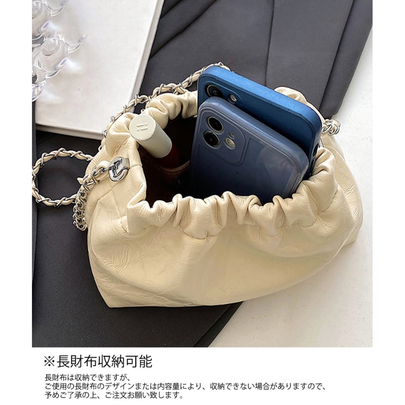 チェーンショルダーミニ巾着バッグ | Bagoodtimeshop チェーンショルダーミニ巾着バッグ | Bagoodtimeshop