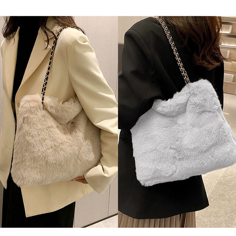 大容量チェーンファーバッグ | Bagoodtimeshop