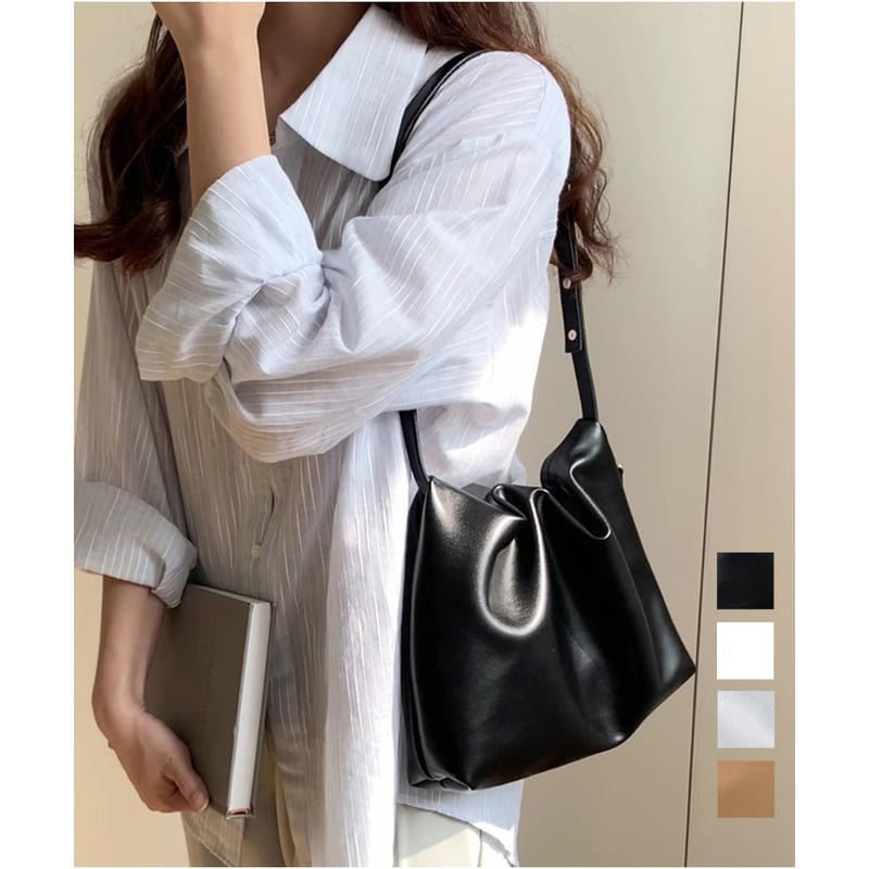 韓国風ギャザーショルダーバッグ | Bagoodtimeshop