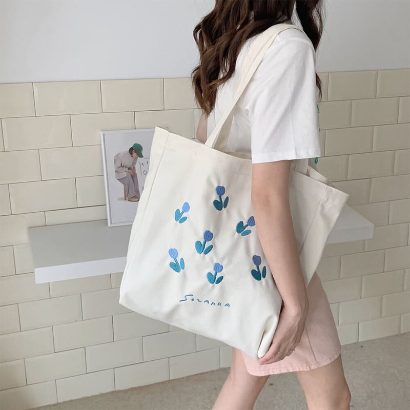 花柄 キャンバス トートバッグ | Bagoodtimeshop 花柄 キャンバス トートバッグ | Bagoodtimeshop