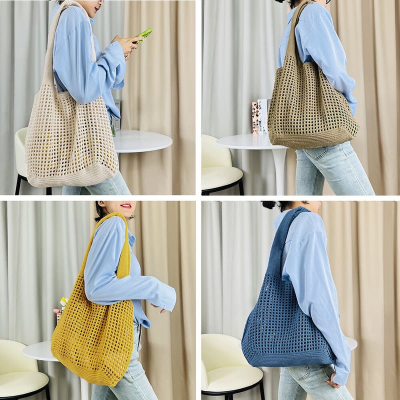 編みニットトートバッグ | Bagoodtimeshop 編みニットトートバッグ | Bagoodtimeshop