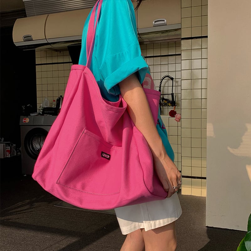 マチ広 大容量キャンバス トートバッグ | Bagoodtimeshop