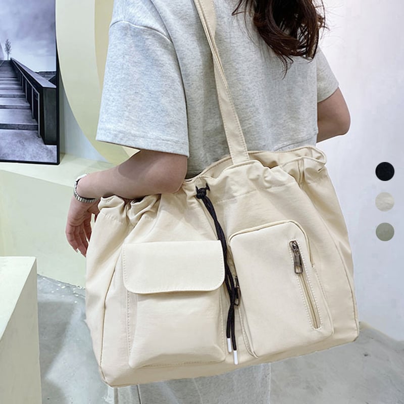 大容量ナイロン巾着トートバッグ | Bagoodtimeshop