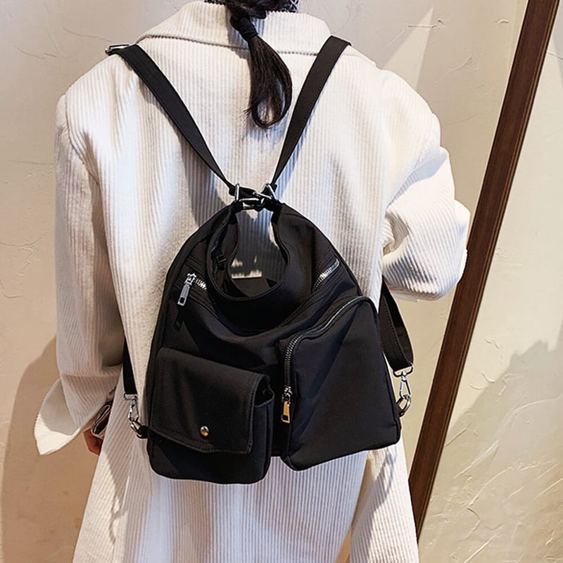 無地ナイロンショルダーバッグ | Bagoodtimeshop