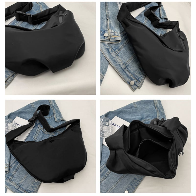 大容量ナイロン三日月型ショルダーバッグ | Bagoodtimeshop