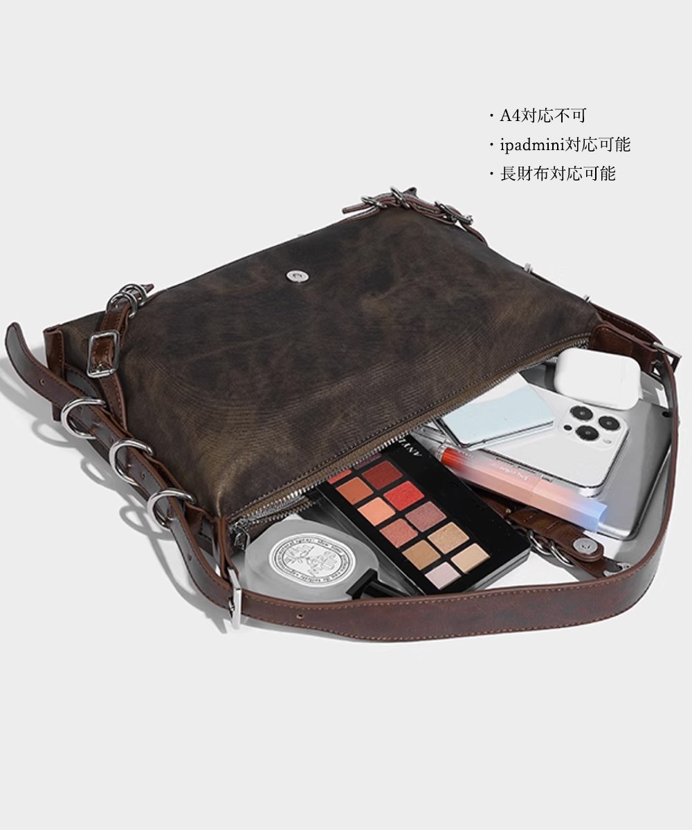 ヴィンテージバッグ JEANASIS（ジーナシス）の「ヴィンテージレザーライクボストン