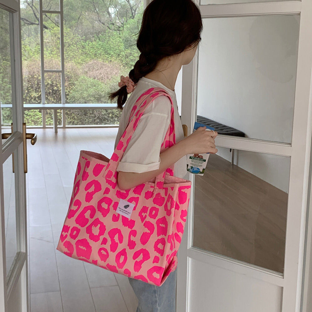 ヒョウ柄キャンバストートバッグ | Bagoodtimeshop ヒョウ柄キャンバストートバッグ | Bagoodtimeshop