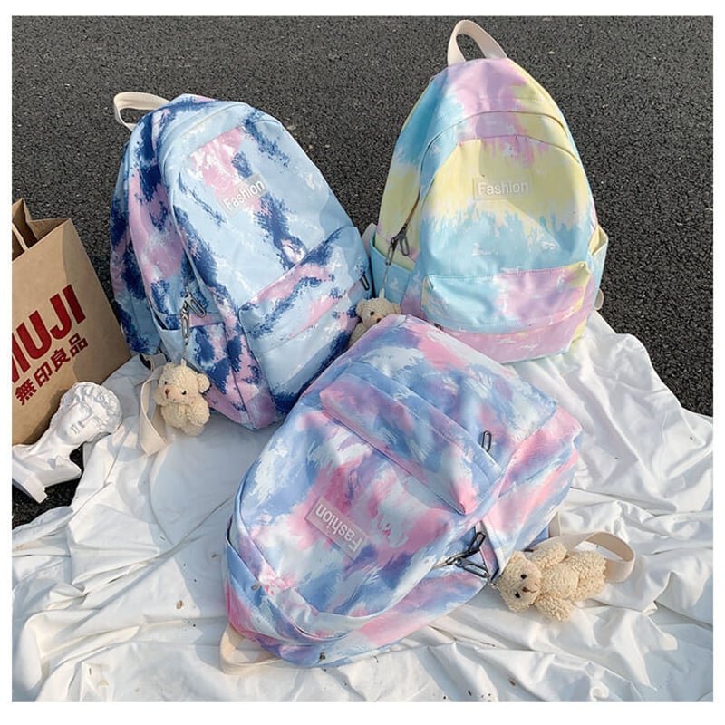 大容量グラデーションカラー バックパック | Bagoodtimeshop