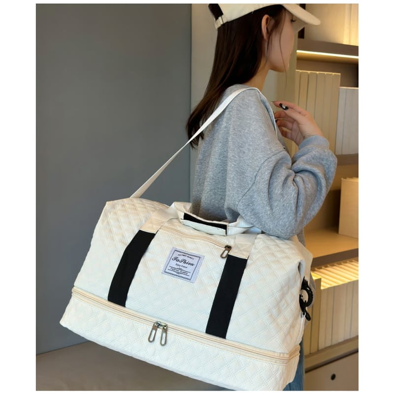 大容量キルティングトラベルバッグ タイプ2 | Bagoodtimeshop