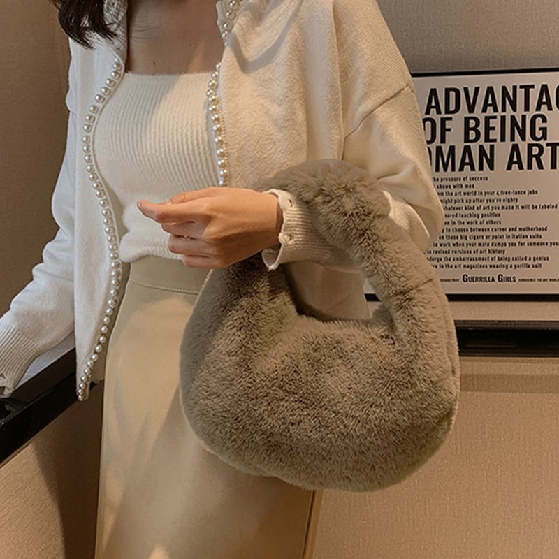 エコファーワンハンドルバッグ | Bagoodtimeshop