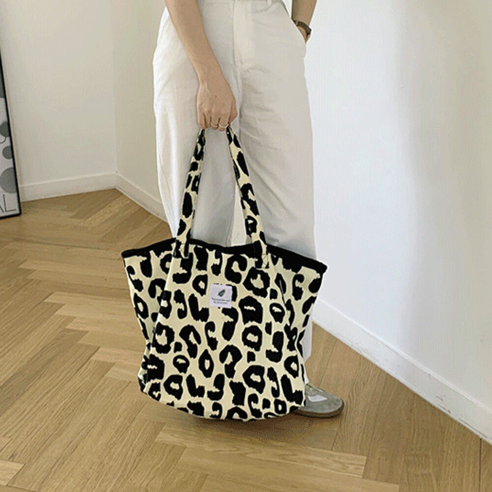 ヒョウ柄 キャンバストートバッグ | Bagoodtimeshop