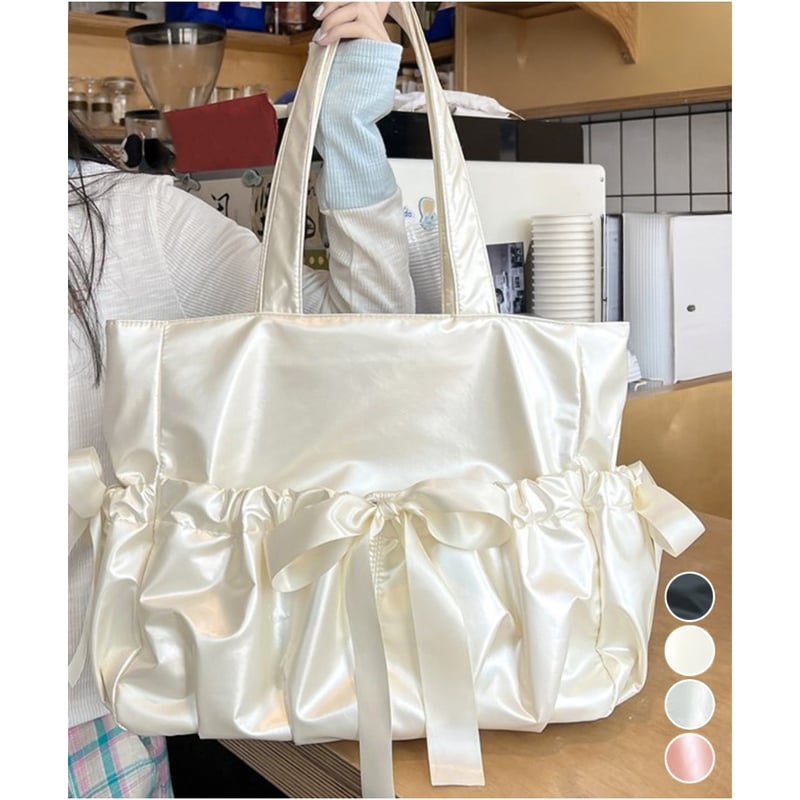 大人可愛いリボントートバッグ | Bagoodtimeshop