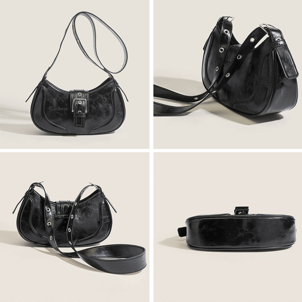 threetimes ハーフムーンバッグ threetimes(スリータイムズ) ミニ ハーフムーンバッグ ツタム