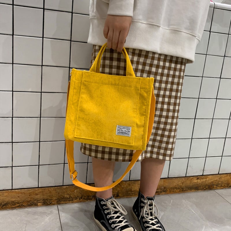 PEAK■コーデュロイ ミニ トートバッグ■送料込 コーデュロイ ミニトートバッグ | Bagoodtimeshop
