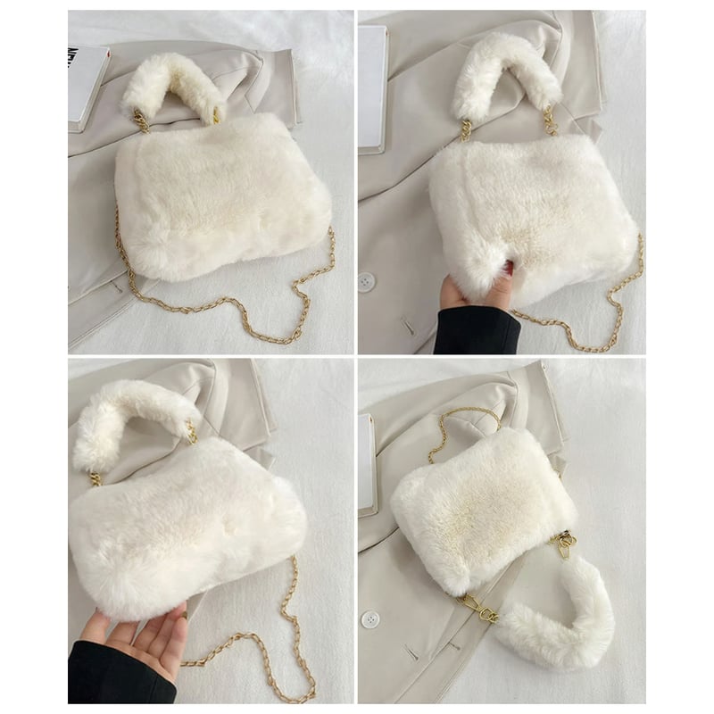 チェーンショルダーファーバッグ | Bagoodtimeshop チェーンショルダーファーバッグ | Bagoodtimeshop