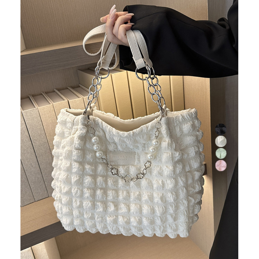 ワッフル風ポップコーントートバッグ | Bagoodtimeshop ワッフル風ポップコーントートバッグ | Bagoodtimeshop