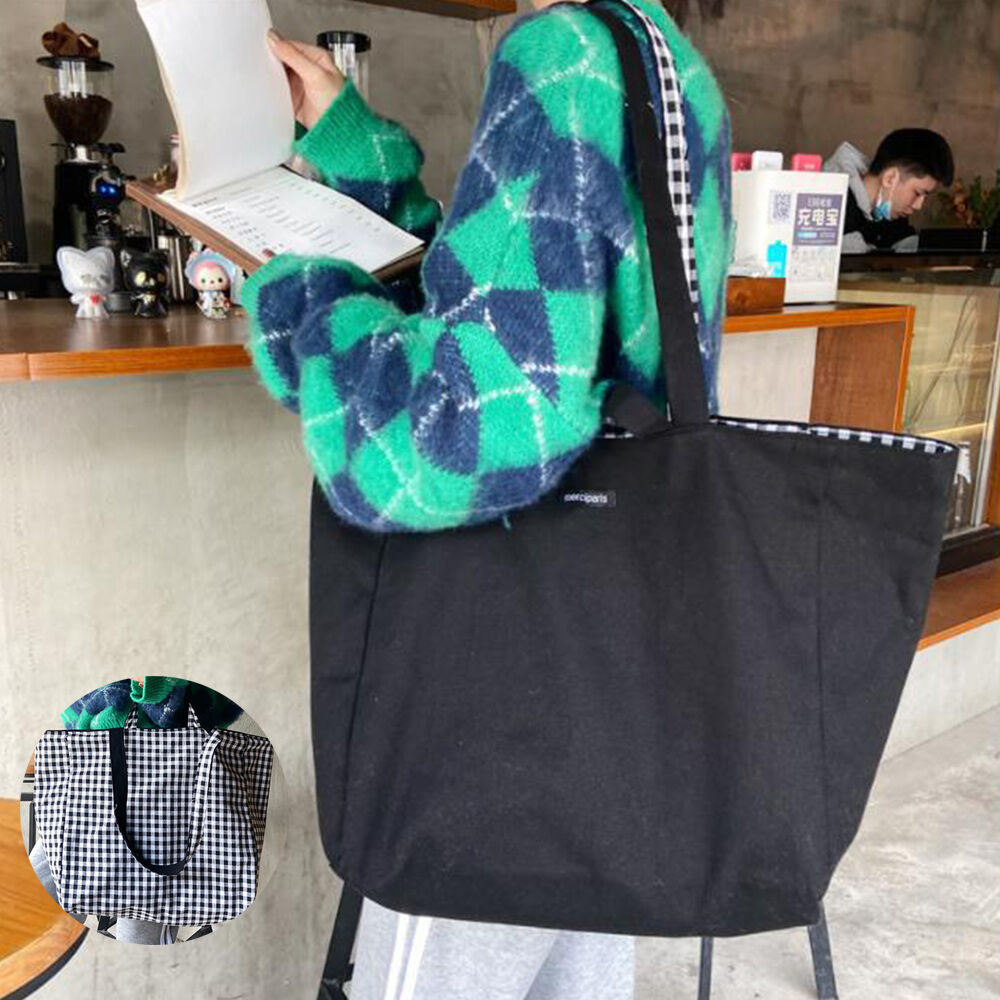 リバーシブルキャンバスビッグトートバッグ | Bagoodtimeshop リバーシブルキャンバスビッグトートバッグ | Bagoodtimeshop