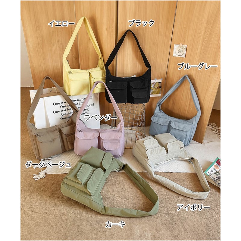 軽量ナイロンショルダーバッグ | Bagoodtimeshop