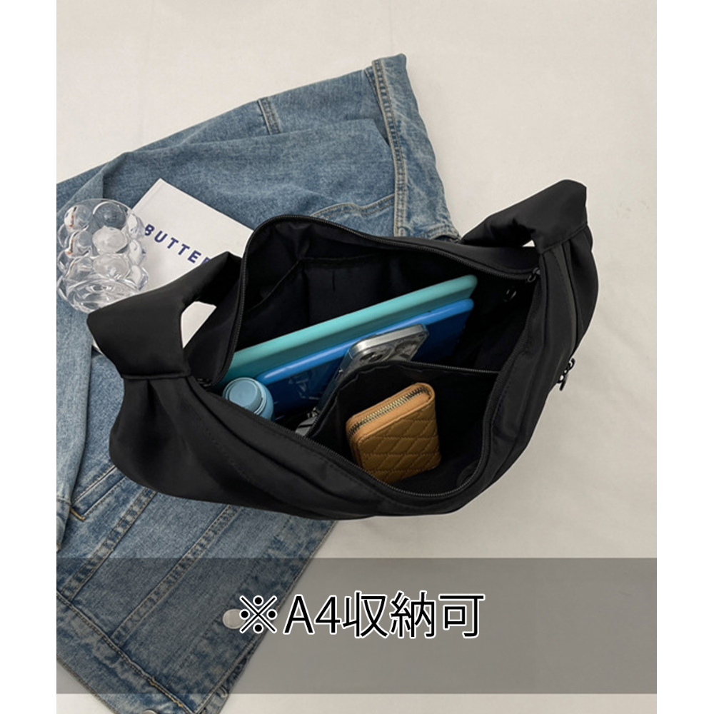 大容量ナイロン三日月型ショルダーバッグ | Bagoodtimeshop