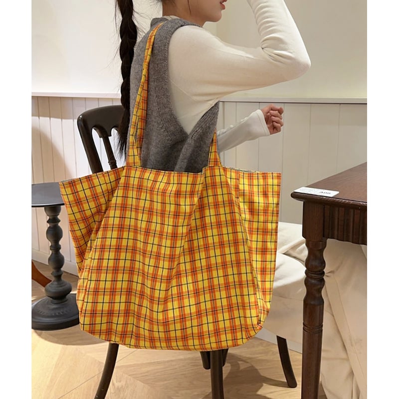 リバーシブル2way韓国風トートバッグ | Bagoodtimeshop
