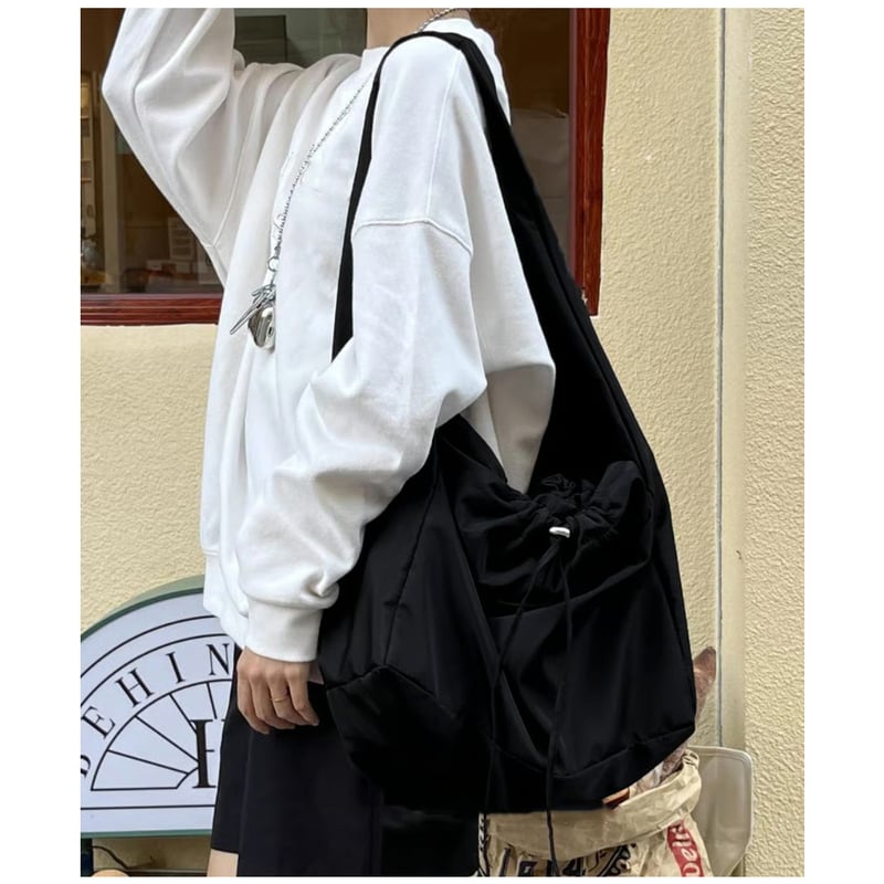 ドローコード巾着 ショルダーバッグ | Bagoodtimeshop