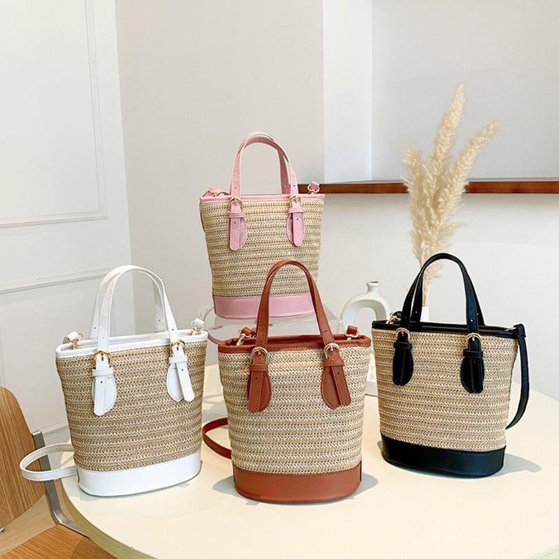 美品 ポーター ガール マルシェサックス ショルダーバッグ カゴ ストロー ストローショルダーかごバッグ | Bagoodtimeshop