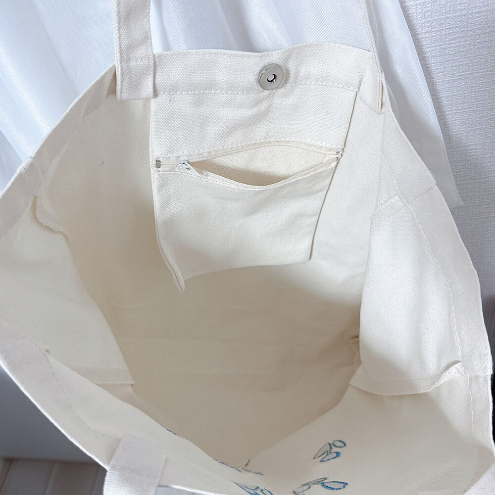 花柄 キャンバス トートバッグ | Bagoodtimeshop