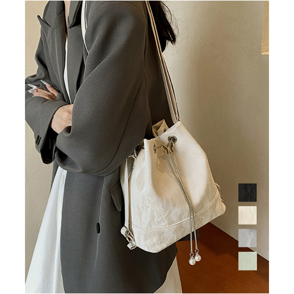 バケツ型巾着ショルダーバッグ | Bagoodtimeshop