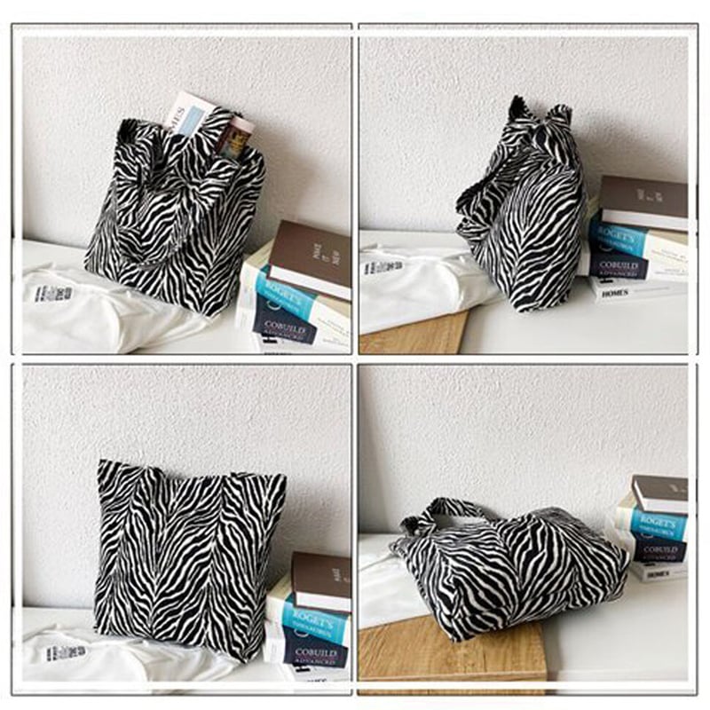 ゼブラ柄大容量トートバッグ | Bagoodtimeshop