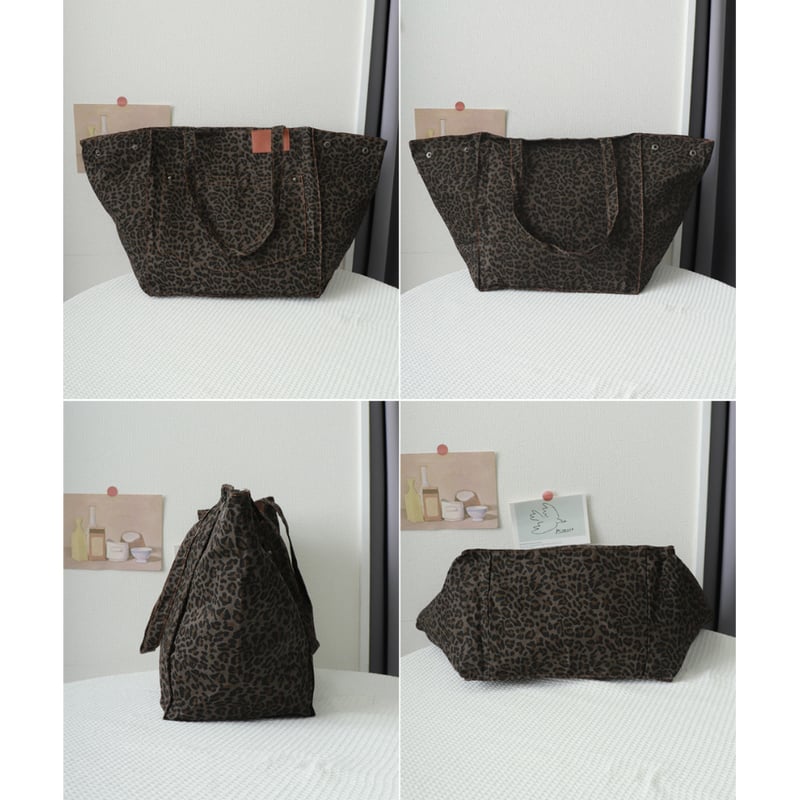 レオパード柄大きめトートバッグ | Bagoodtimeshop