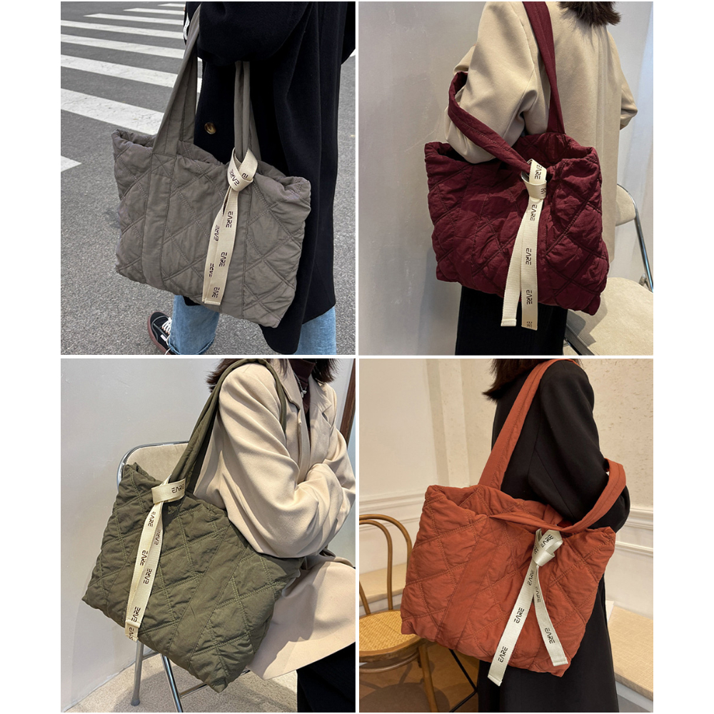 大容量キルティングトートバッグ | Bagoodtimeshop