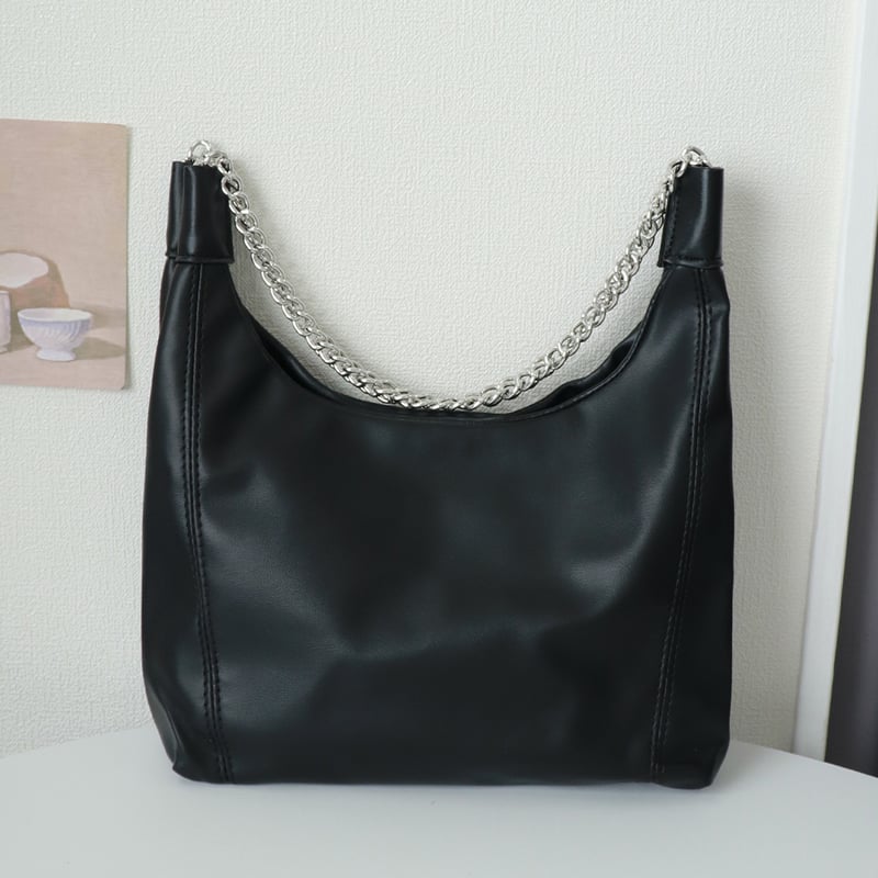 ★ハンドメイド★ ミニチュア チェーン トートバッグ BK ☆ハンドメイド☆ ミニチュア チェーン トートバッグ BK