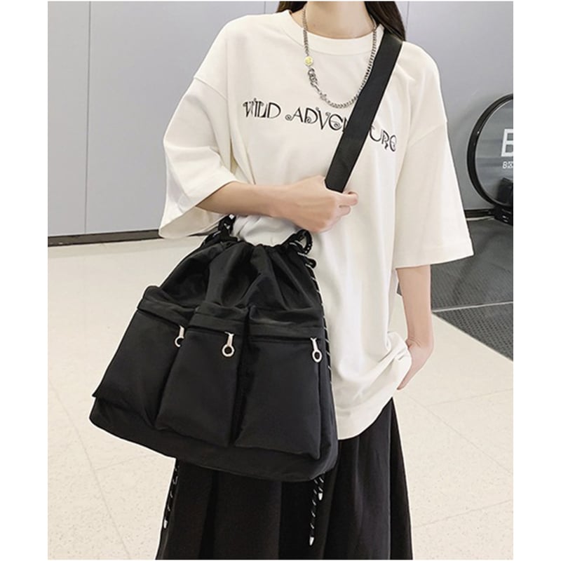 ドローストリングショルダーバッグ | Bagoodtimeshop